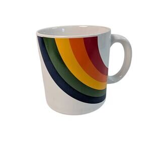 Vintage FTD Especially For You Rainbow Coffee Mug Retro Ceramic Cup